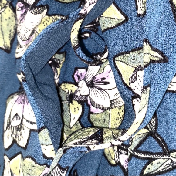 NWOT FREE PEOPLE Dear You Teal Green Floral Mini Dress Size Medium - Picture 7 of 14